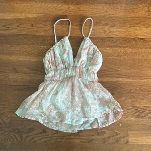 By Together Pink and White Summer Top